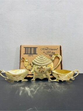Home Interiors Gold Decorative Metal Wall Accent